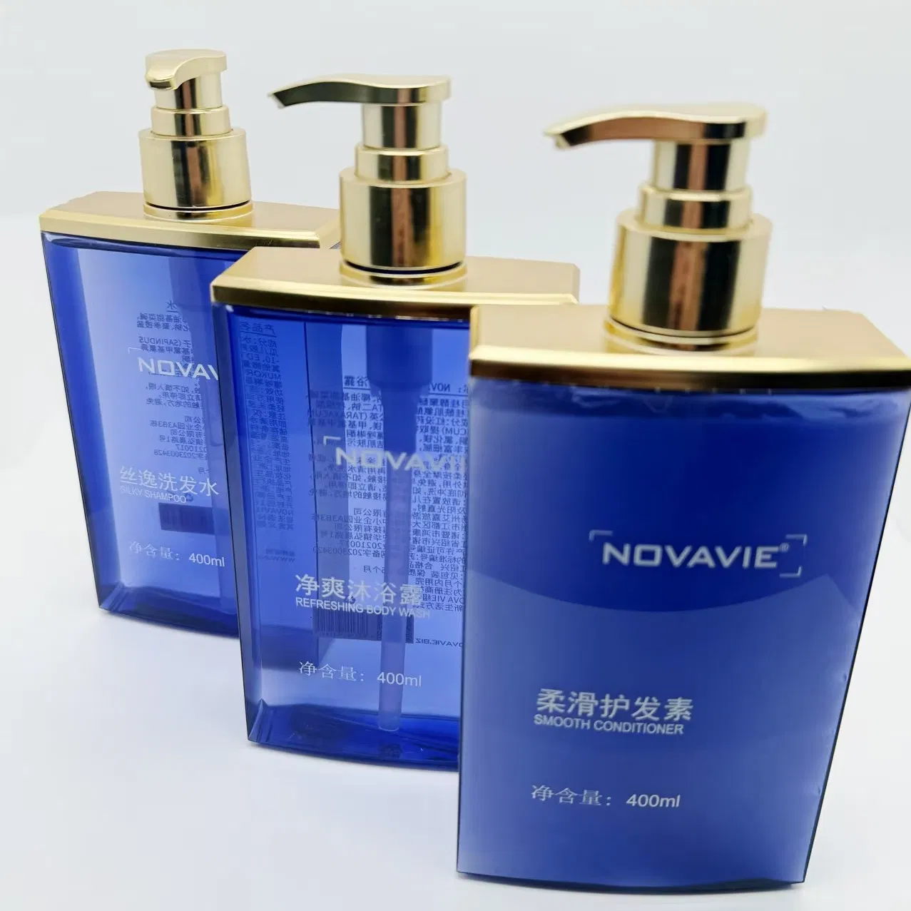 Wholesale Custom Hotel Amenities Disposable Shampoo and Body Wash Set 02