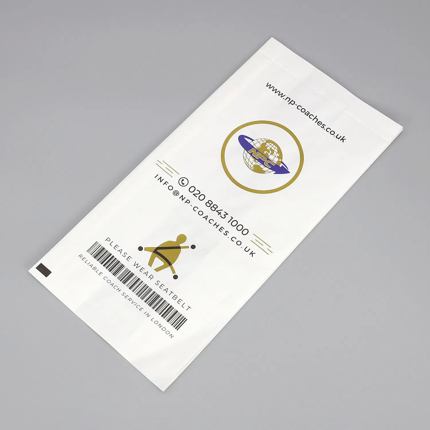 OEM Disposable Use Custom Printed Airsickness Vomit Airsickness Bag