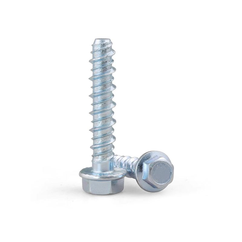 High Quality Hex Flange Concrete Steel Screws Coarse Tapping Screws Carbon Steel and Stainless Steel Galvanized
