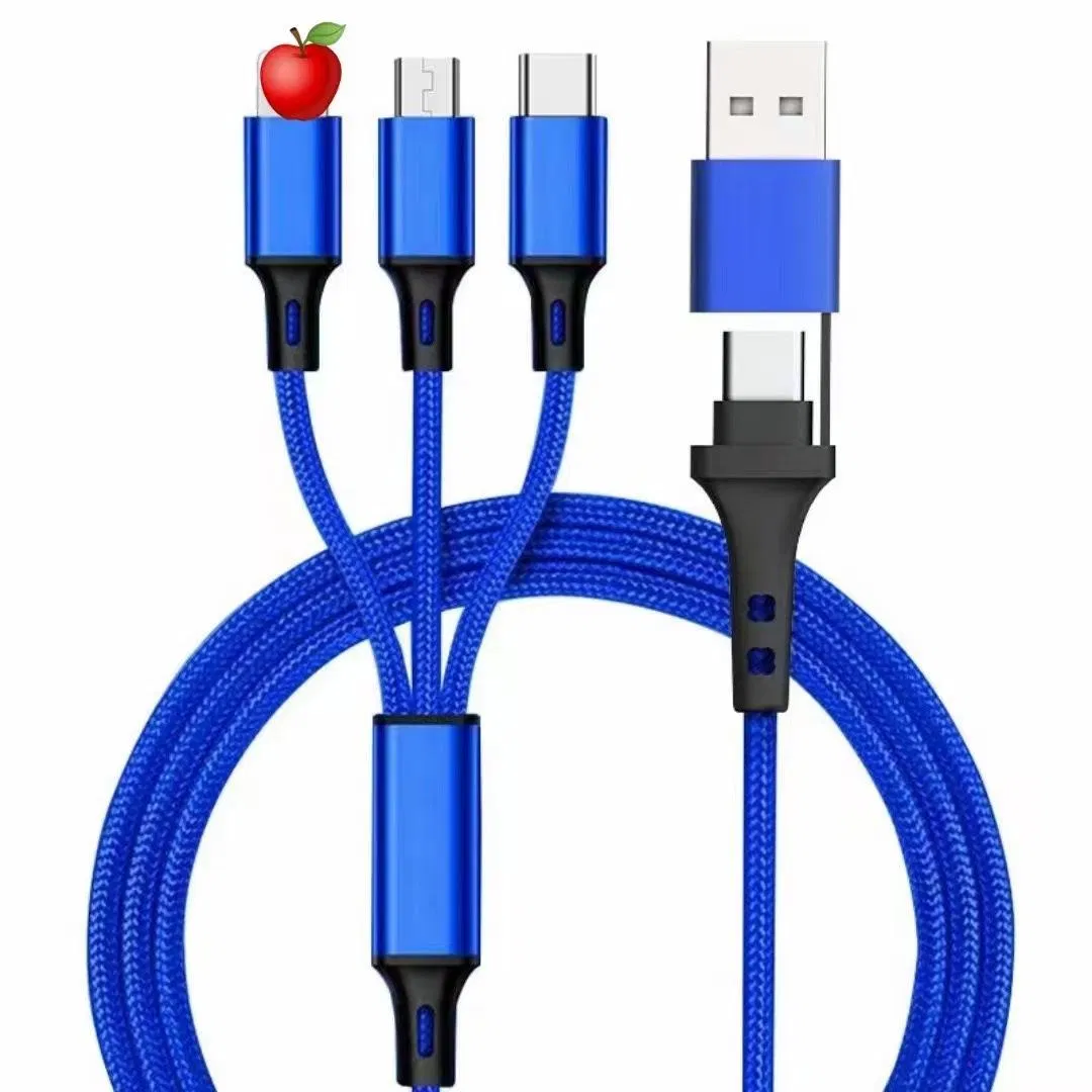 Универсальный кабель USB Type-C 1.2м, 5-в-1, нейлон