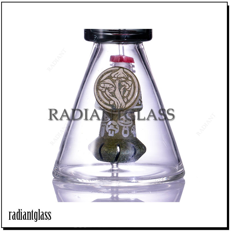 Haboo Hat Man Image Glass Water Pipe Hookah Smoking Crack Pipes