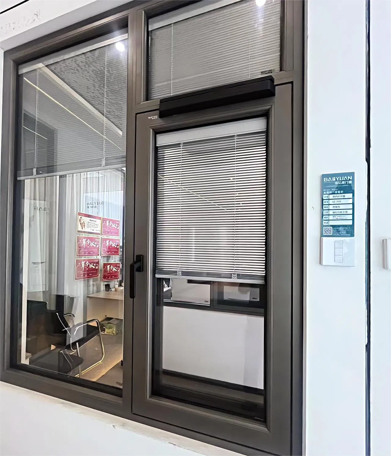 China Factory Customized Windproof Security Personal Privacy Protection Aluminium Entrance Door