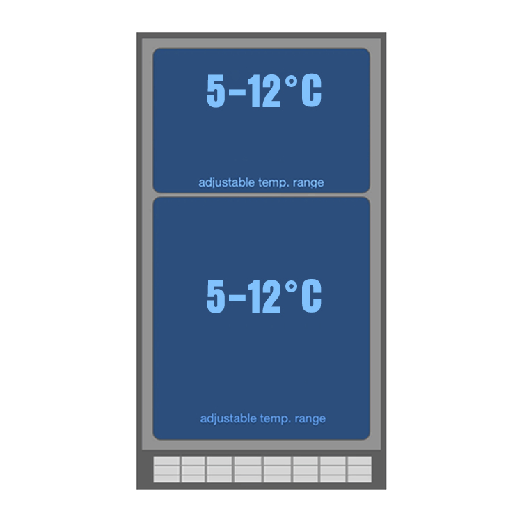 Free Standing Single Temperature Refrigerator Wine Cabinet
