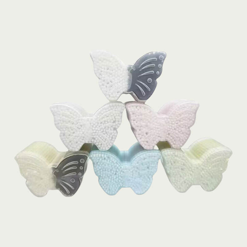 300 Pieces of Double-Ended Bamboo Stick Cotton Swabs in a Butterfly-Shaped Box.