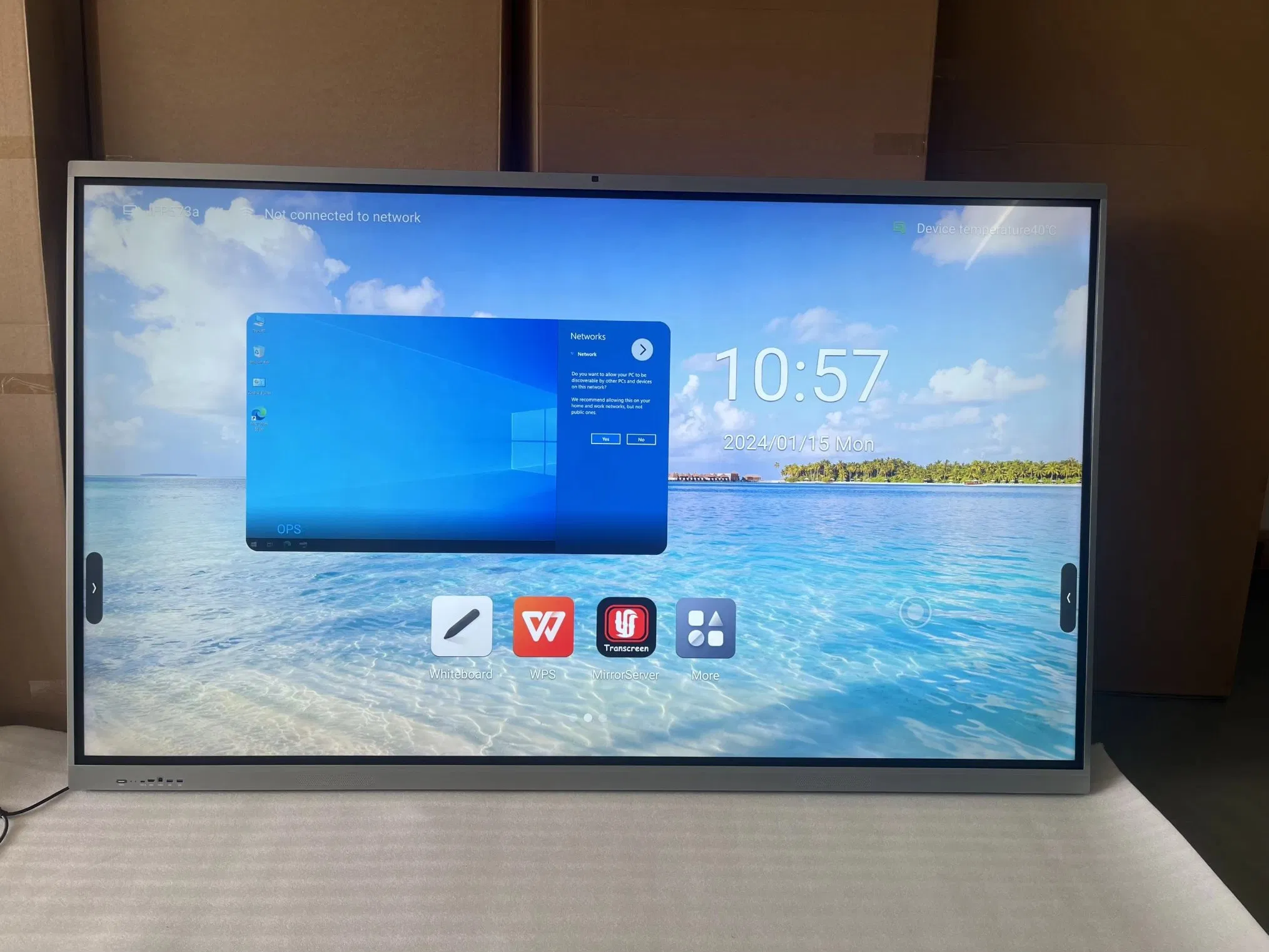 High Quality 65inch/75inch/86inch/98inch 4K Smart Board Interactive Flat Panel Touch Screen Interactive Whiteboard