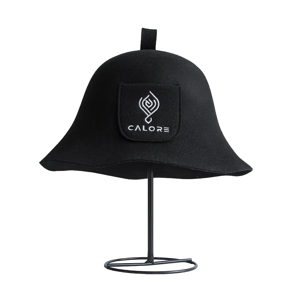 Eco-Friendly Natural Wool Sauna Headgear with Moisture-Wicking Fabric
