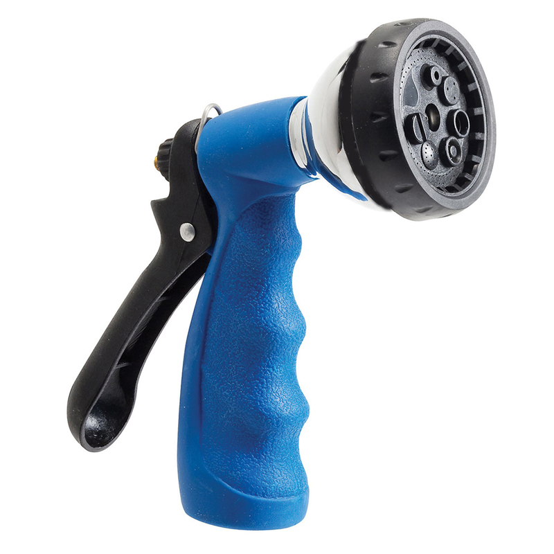 Heavy Duty Metal Water Hose Garden Hose Nozzle with Adjustable Spray Patterns