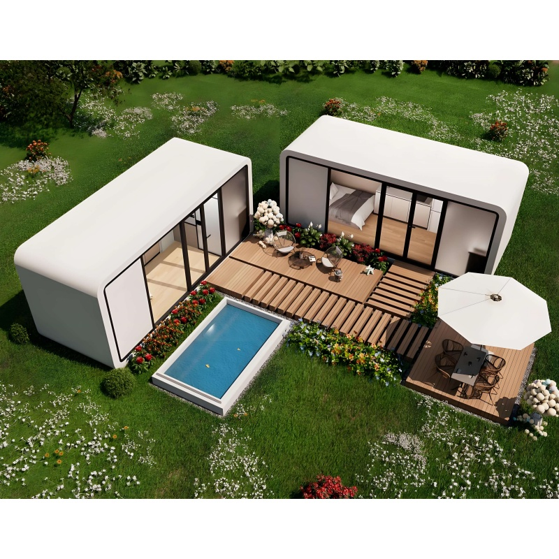 Custom Modern Popular Prefab House Luxury Steel Structure Container Hotel Mobile Apple Cabin