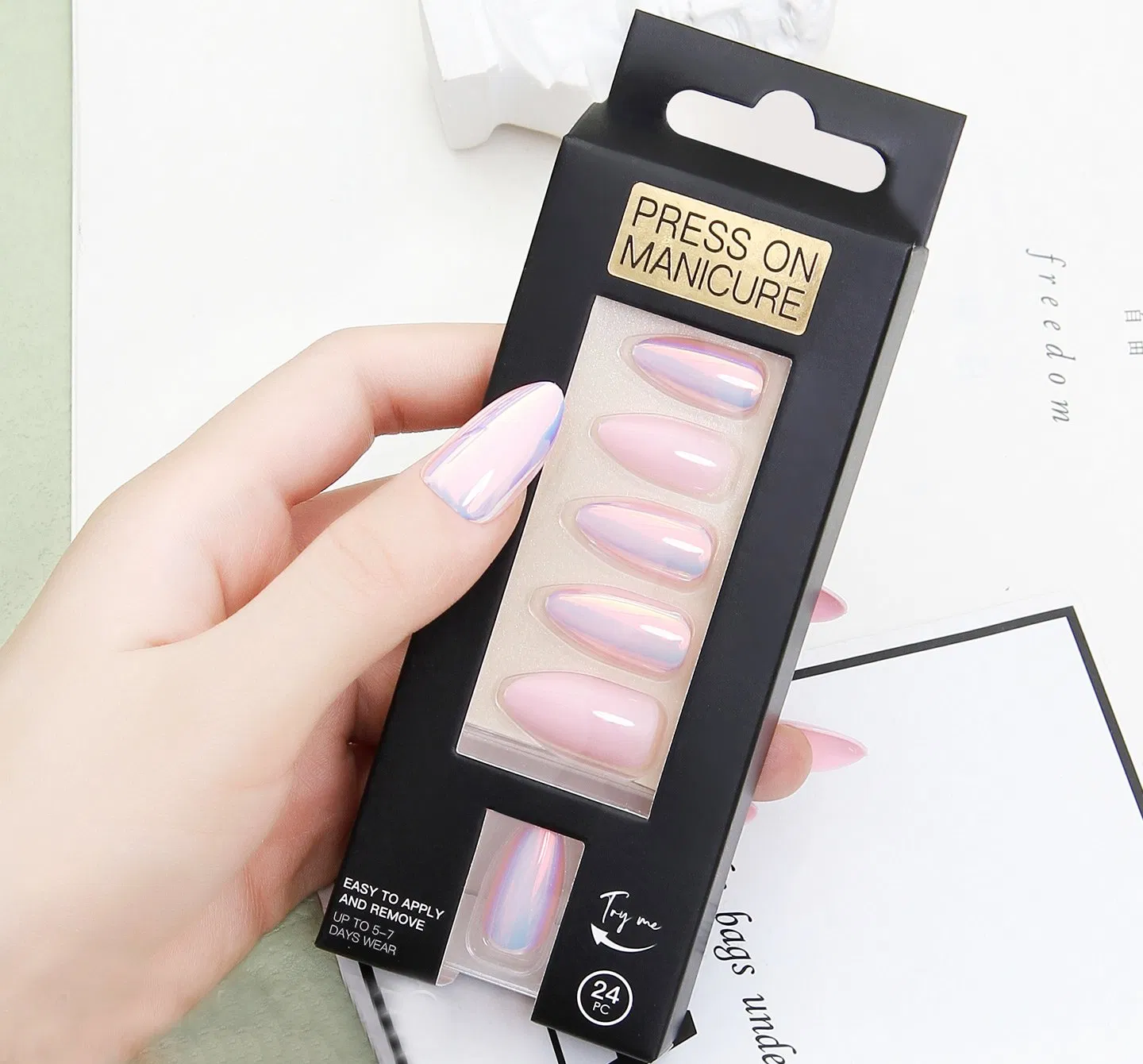 Supplier of Nail Stickers, Gel Nail Strips, Easy Apply & Remove for Nail Decoration