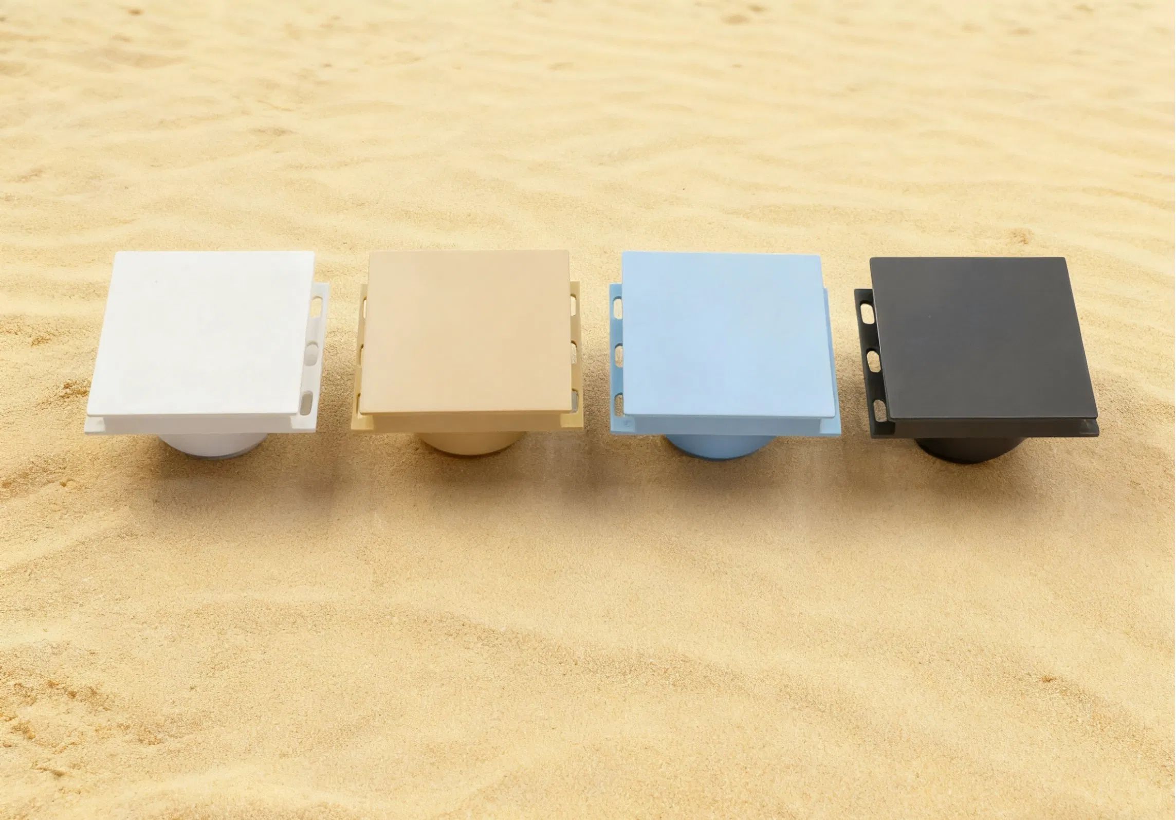 Modern Bathroom Invisible Concealed Floor Drain -- Vibrant Color Options