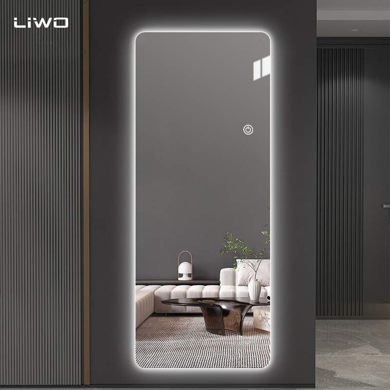 High Quality Furniture Wall-Hanging Oval Shaped Full-Length Clothing Mirror with Durable High-End Glass Fashion Home Decoration