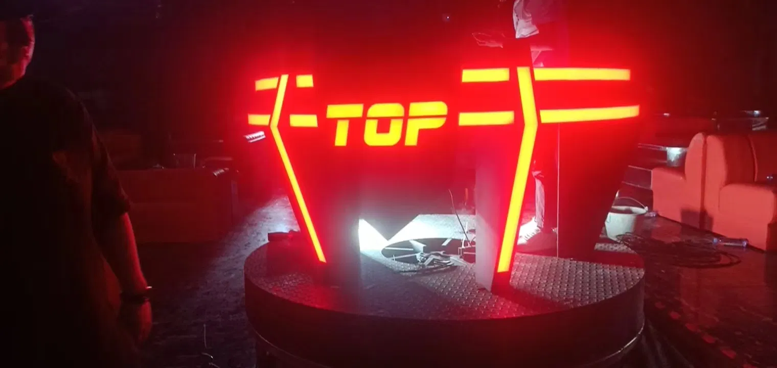 1.5m 1.8m 2m Diameter Revolving Hydraulic Lifting LED DJ Stage