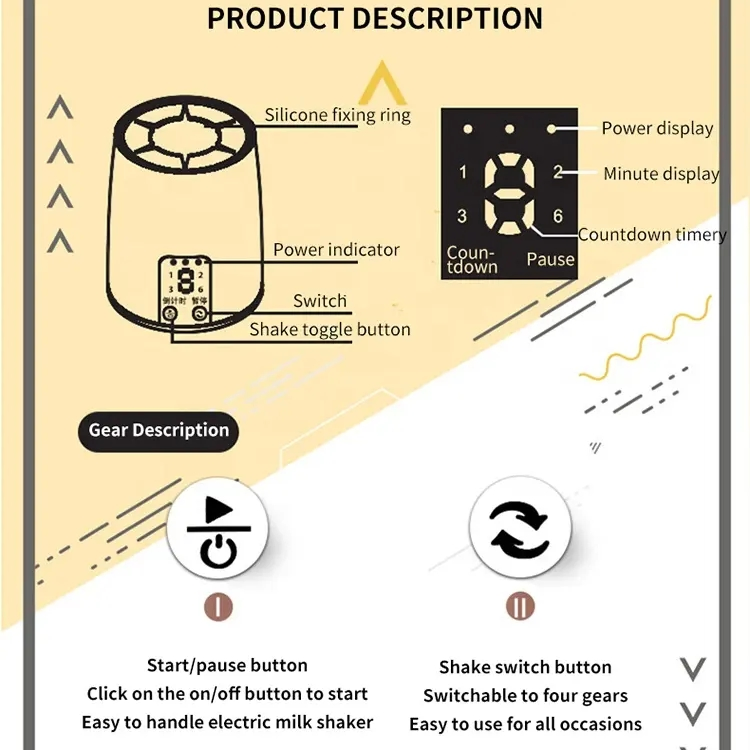 Умный портативный смеситель для молочной смеси с дисплеем