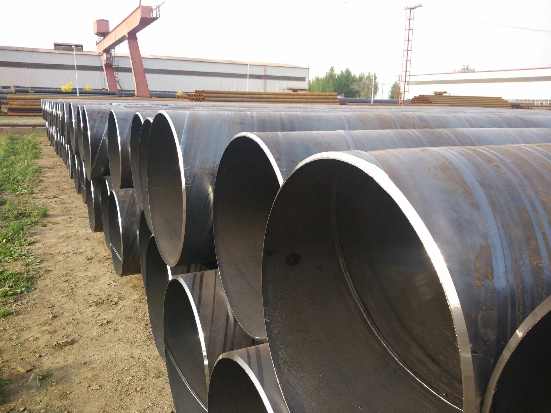 En 10219 S355j2h J0h Spiral Welded Pipe for Bridge Construction
