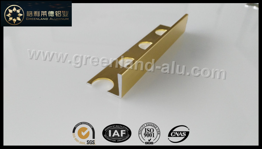 Glt167 Aluminum Suqare Corner Edge Trim Gold Bright Color Hot Sale