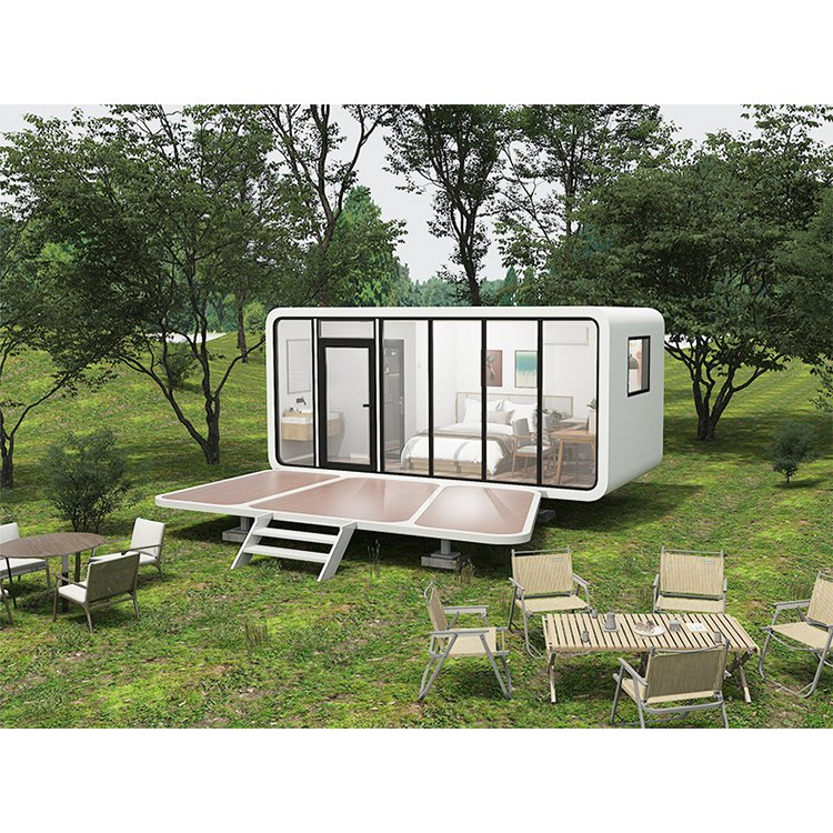 Apple Cabin 20FT 40FT Modern Prefab Tiny House Mobile Working Capsule House