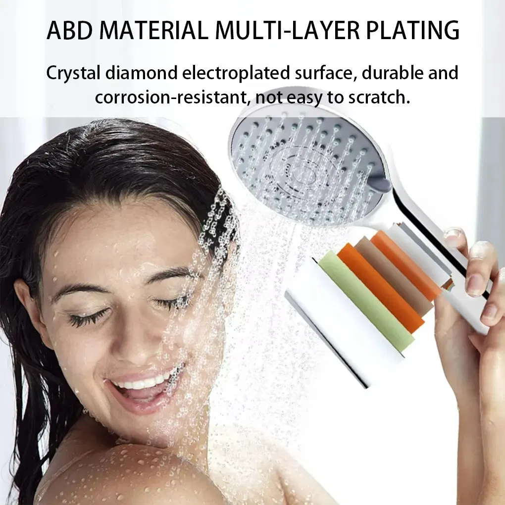 Pressurized Multi Functional Shower Handheld Nozzle High-Pressure Rain Shower Nozzle
