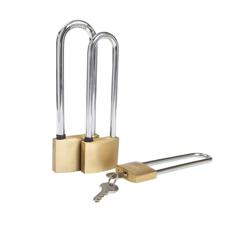 High Quality Long Shackle Brass Pad Lock Safety Padlock