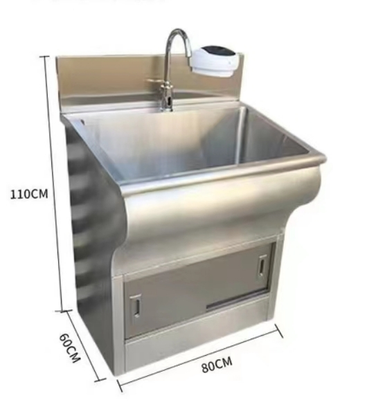 Medical Instrument 304 Stainless Steel Foot Sensor Washing Sink Surgical Scrub Sinks Operating Room Scrub Stations