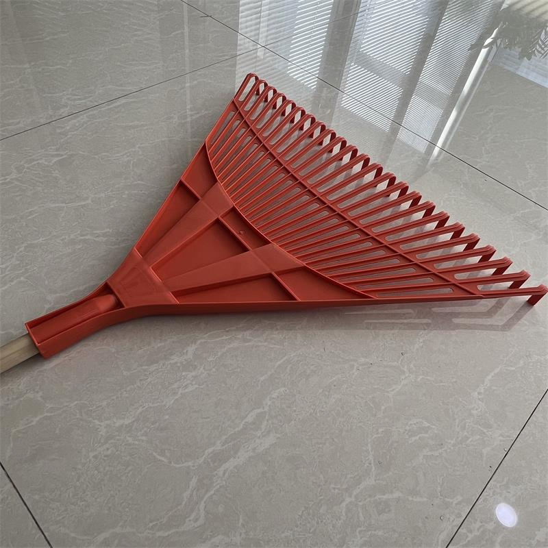 Plastic Rake Garden Rake Agricultural Rake with Long Wood Handle