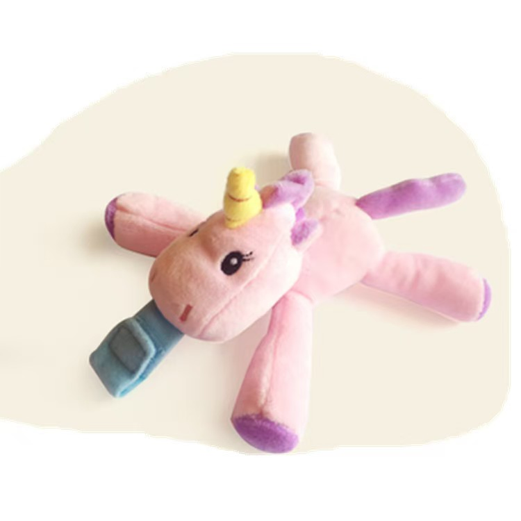 2025 Small Yellow Duck Plush Toy with Baby Silicone Pacifier