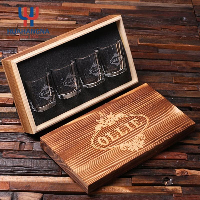 Bar and Wine Accessories Whiskey Stones Gift Set with Glasses No Logo