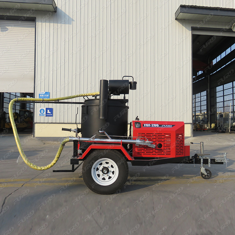 200L Hot Melt Kettle Crack Filling Machine Mini Concrete Asphalt Road Pavement Crack Sealing Machine Fgf-200