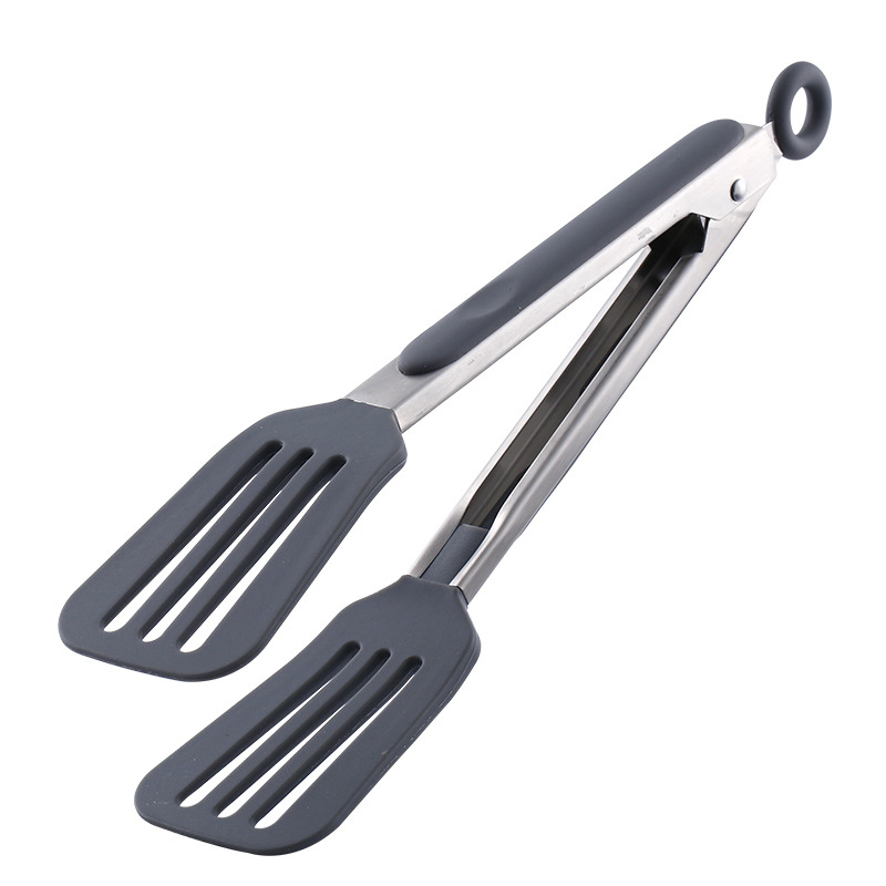 Kitchen Stainless Steel Softedge Tweezer Tong Set with Silicon Coated