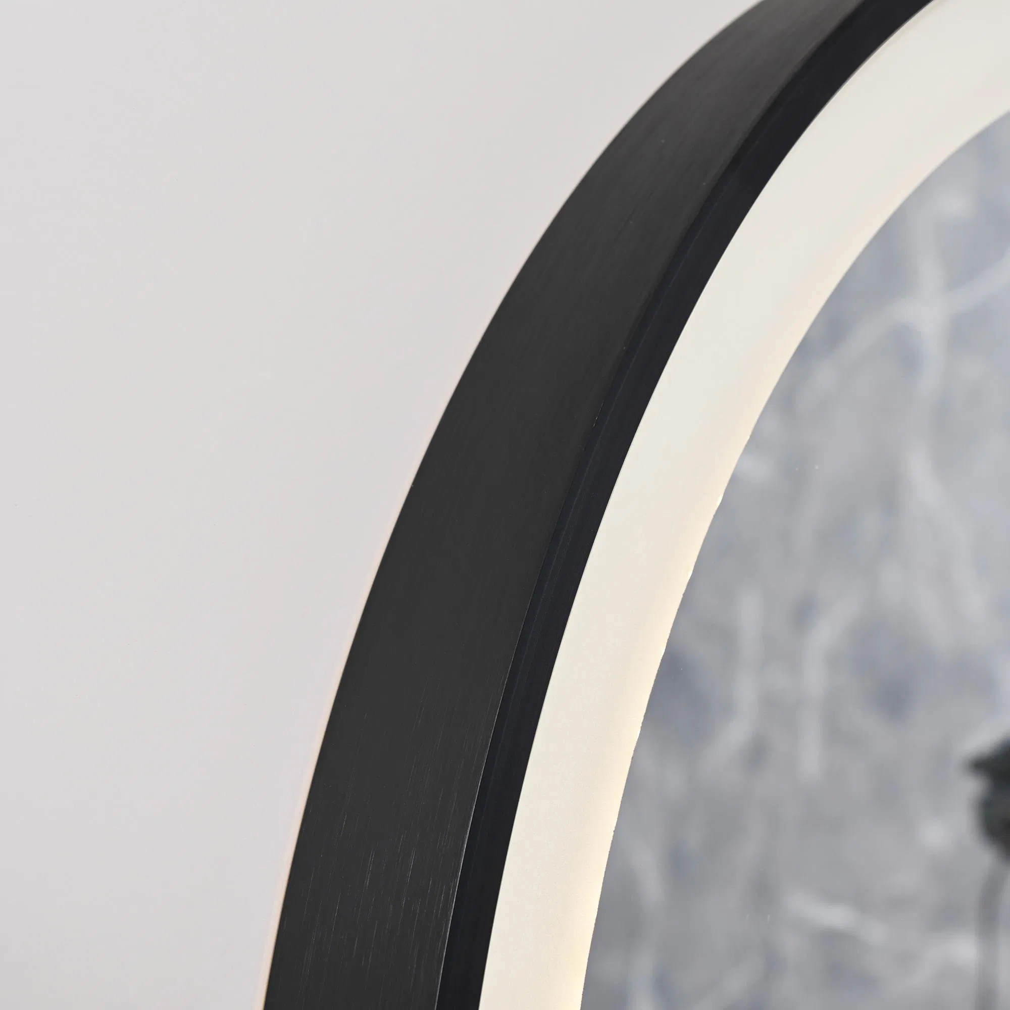 110X60 Racetrack High Quality Magnified Hotel LED Bathroom Mirror with Temperature Display