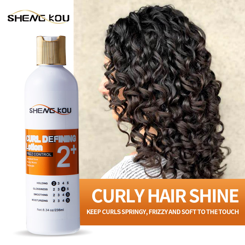 Private Label Fruit Smell Extra Strong Hold 8.34oz/236ml Alcohol-Free Curly Wave Curl Enhancers Hair Lotion