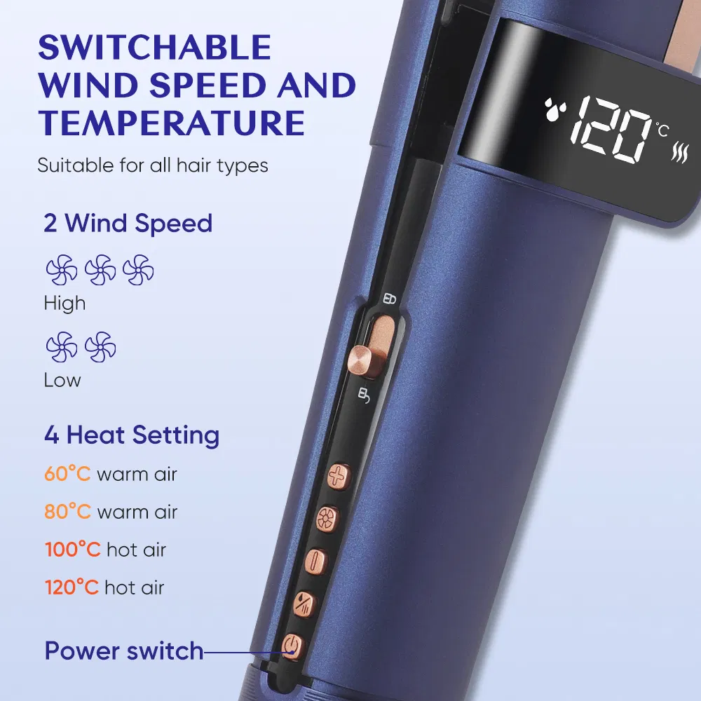 New Multi Hot Air Styler High Speed Flat Iron 2 in 1 Hair Straightener and Dryer