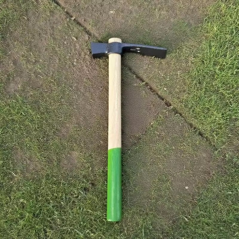 Durable Carbon Steel Pickaxe Hardwood Handle for Digging Projects