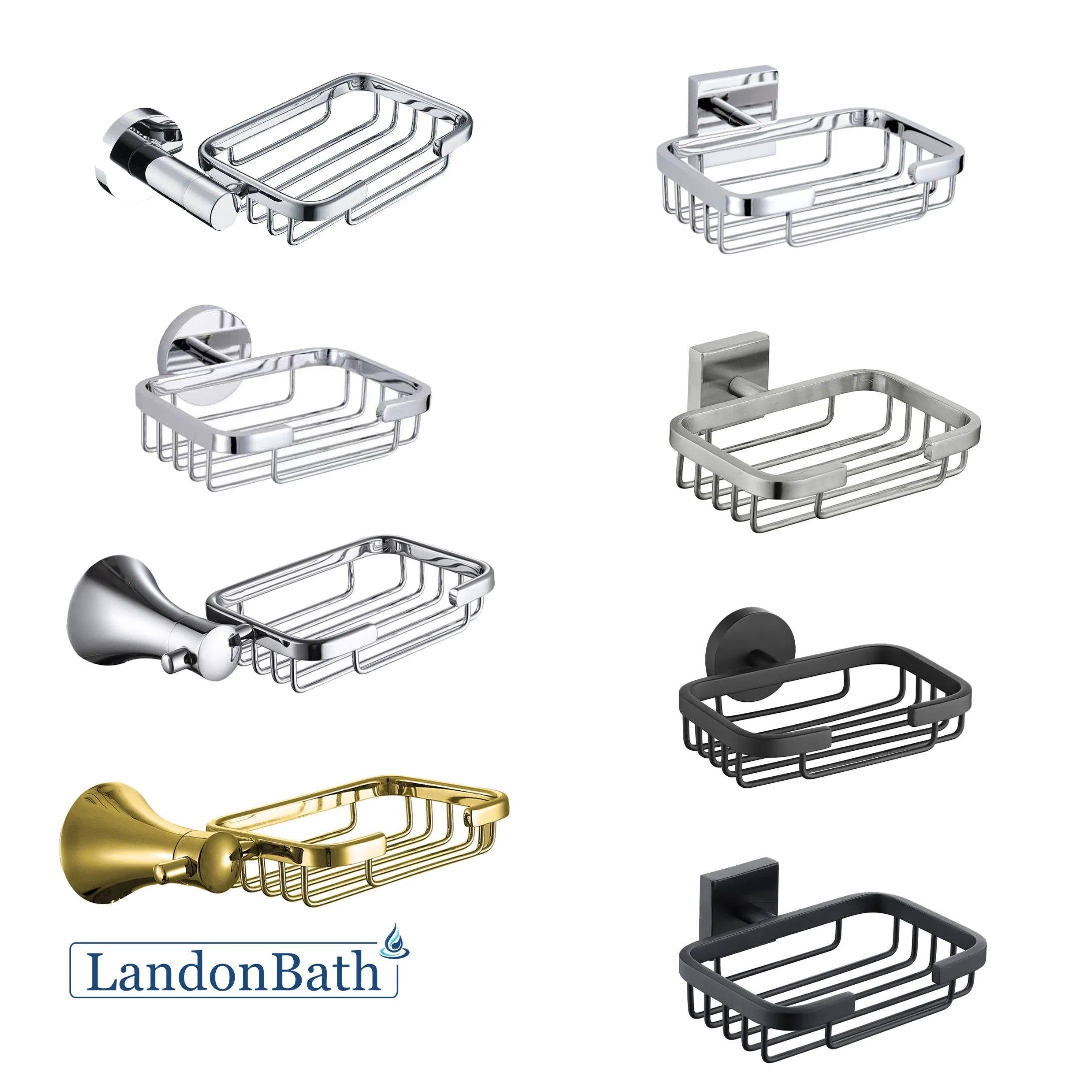 Bathroom 304 Stainless Steel Soap Tray Dish Holder Wall Mounted