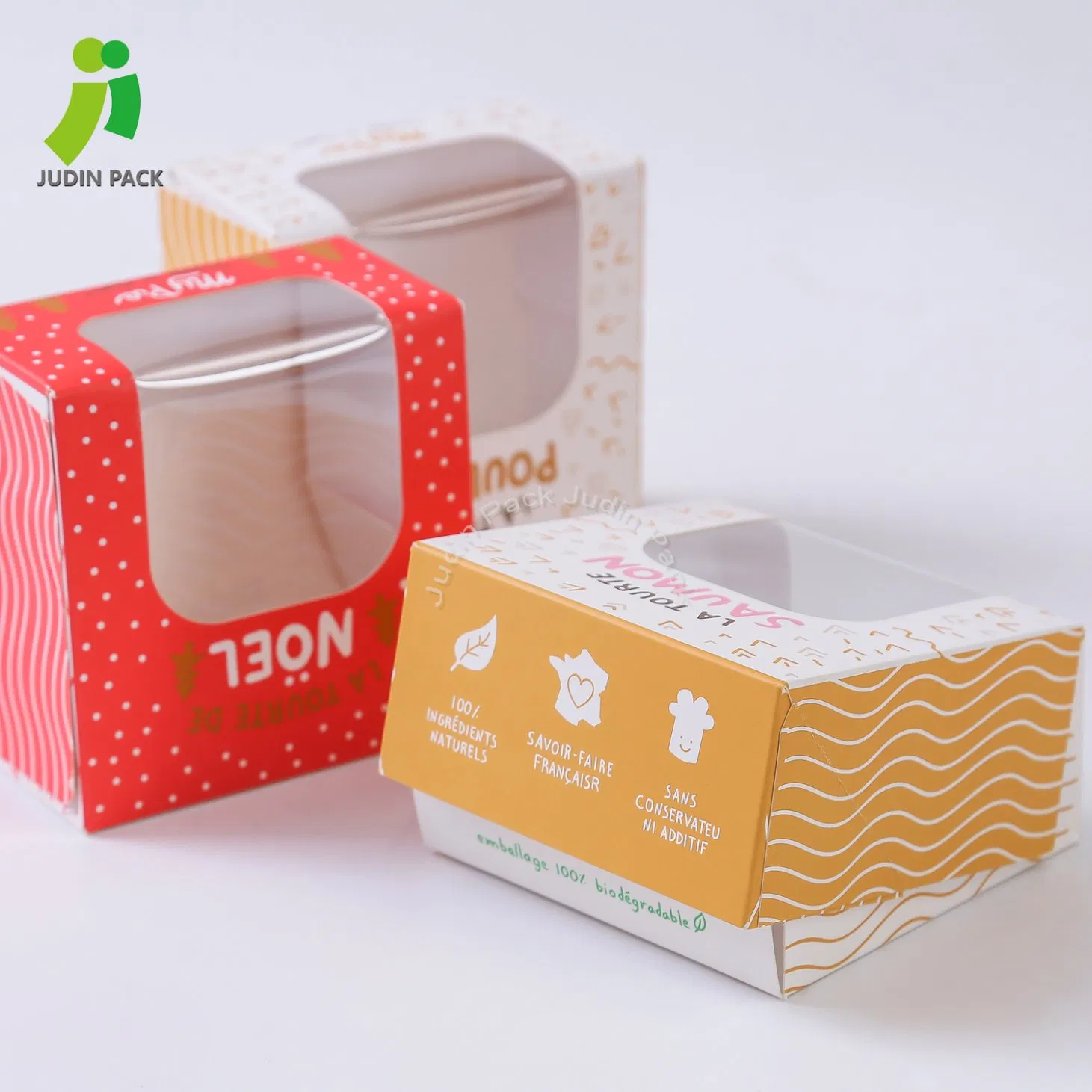 Paper Food Packaging Box Pastry Box with Window