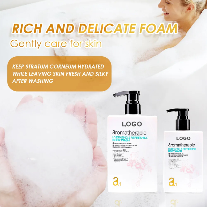 Ditong Oemodm Perfume Smell Anti-Wrinkles Skin Whitening Shower Gel Rose Bubble Body Wash Gel