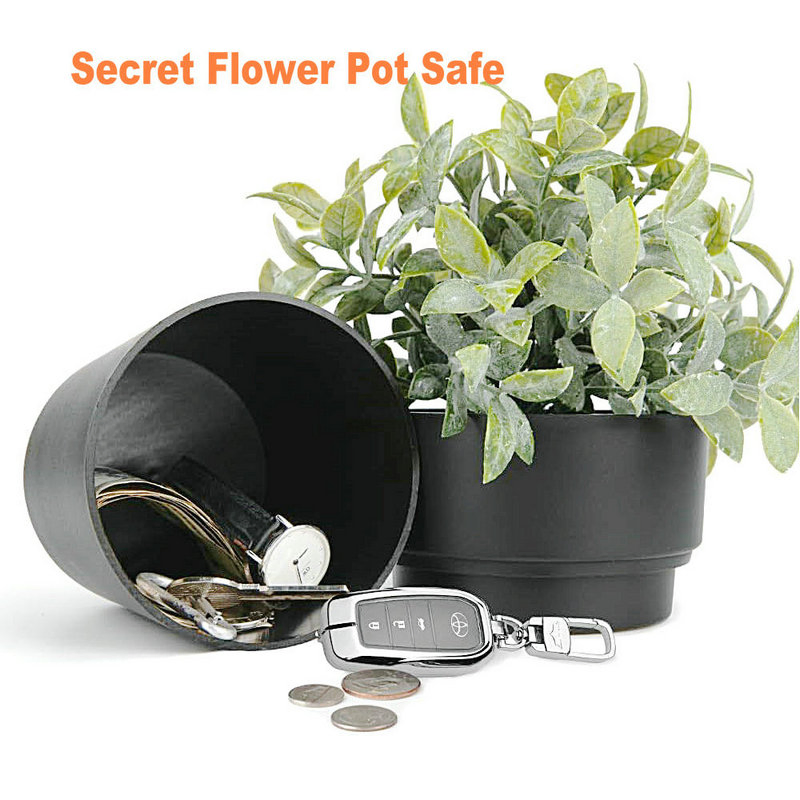 Secret Flower Pot Safe Fake Plant Secret Storage