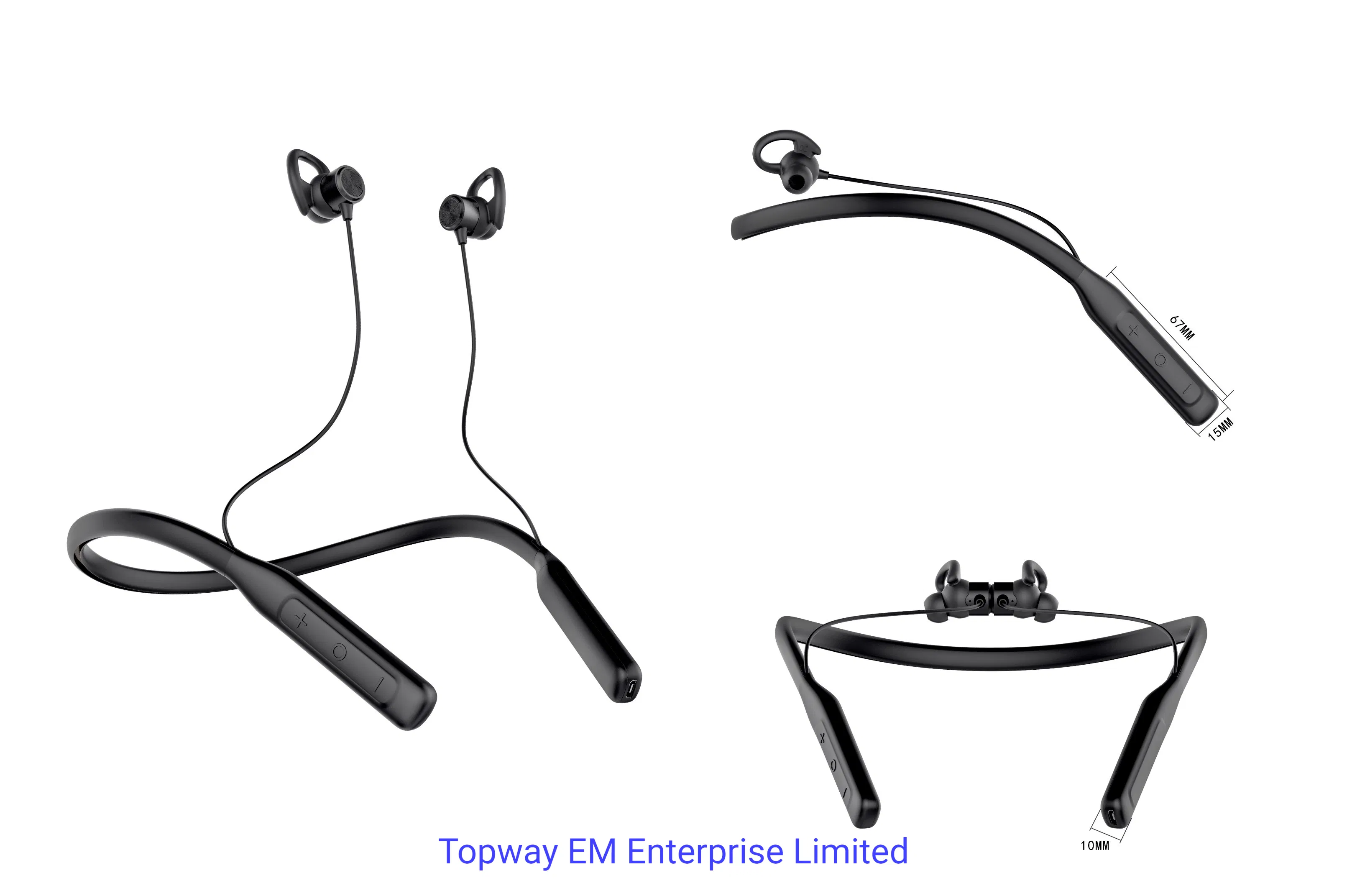 Наушники-шейный ободок Topway IPX-7 с магнитными амбушюрами