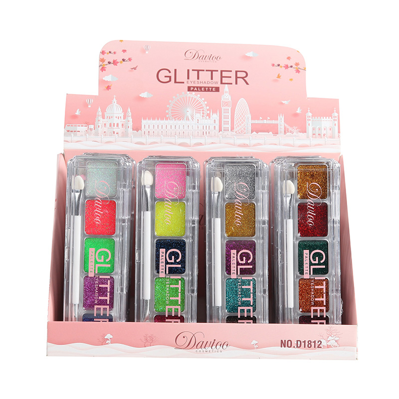 2021 New Products Wholesale 5 Colors Glitter Custom Eyeshadow Palette