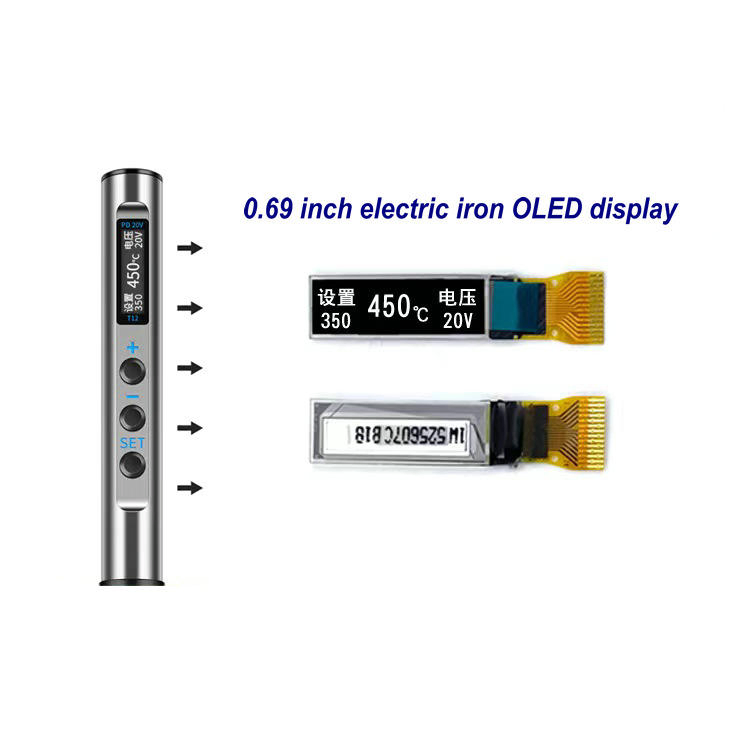 OLED-дисплей 0.69 дюйма 96x16 для умных браслетов