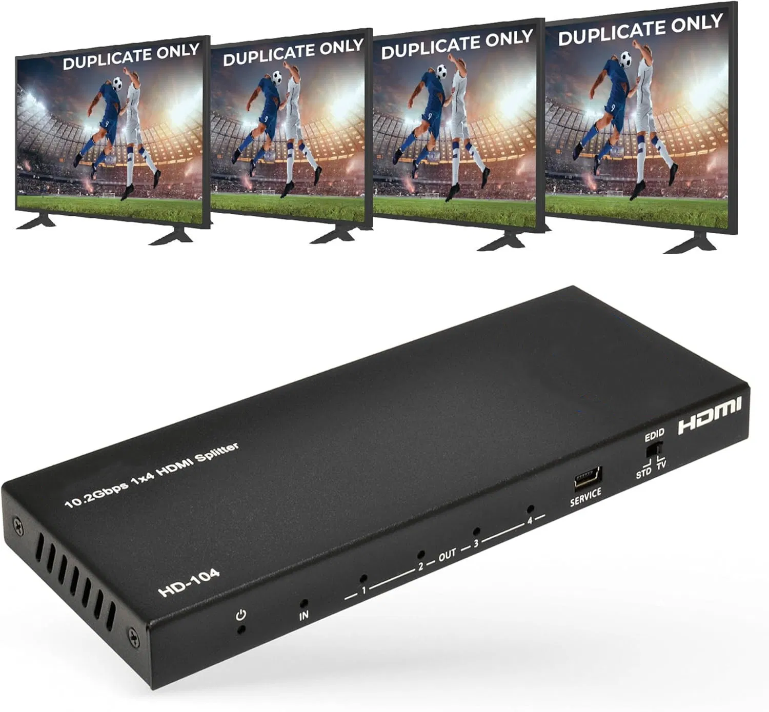 HDMI Splitter 1 in 4 out 4K@30Hz HDMI 2.0 Splitter