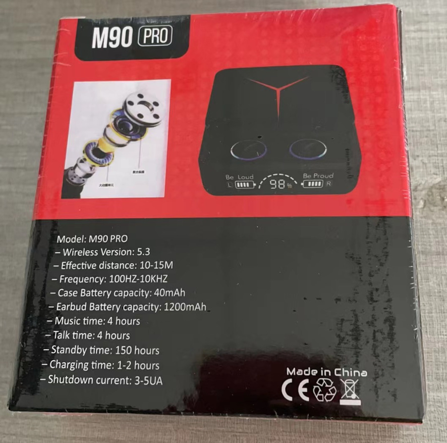 Беспроводные наушники M90 Hi-Fi для спорта и игр