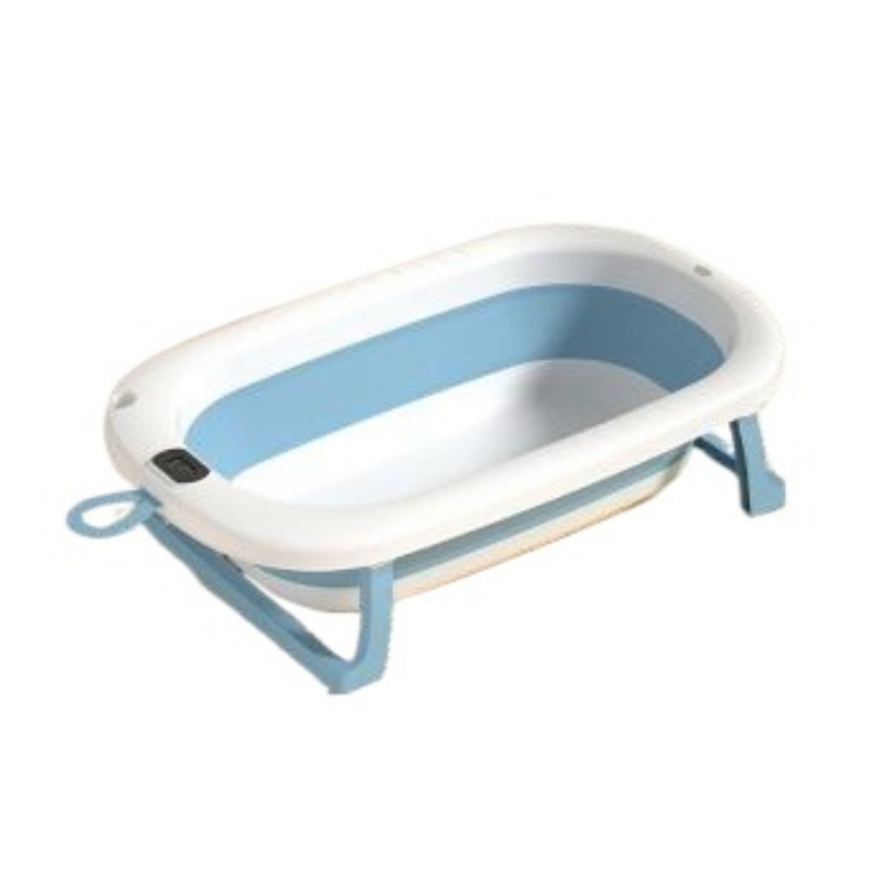 Smart Temperature Sensing Bath Tub Sturdy Pressure-Resistant High-Quality Foldable Eco-Friendly Baby Bathtub