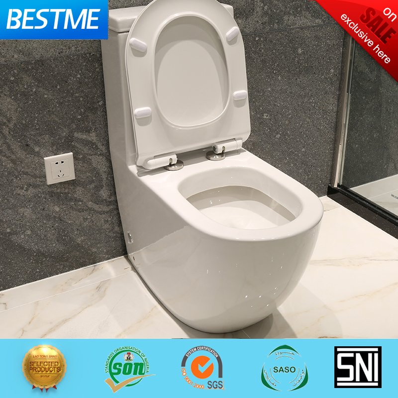 Wholesale Washing Down Floor Mounted Durable Luxury Hotel Supply One Piece Full Glazed Toilet (BC-1304)
