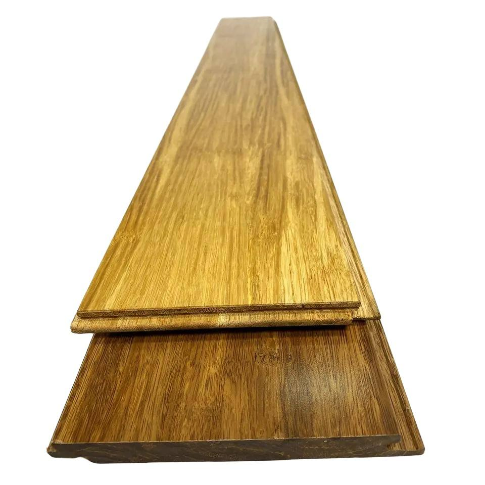 Premium Quality Solid Bamboo Flooring Vertical Horizontal Carbonized Eco-Friendly Interior Floor Covering