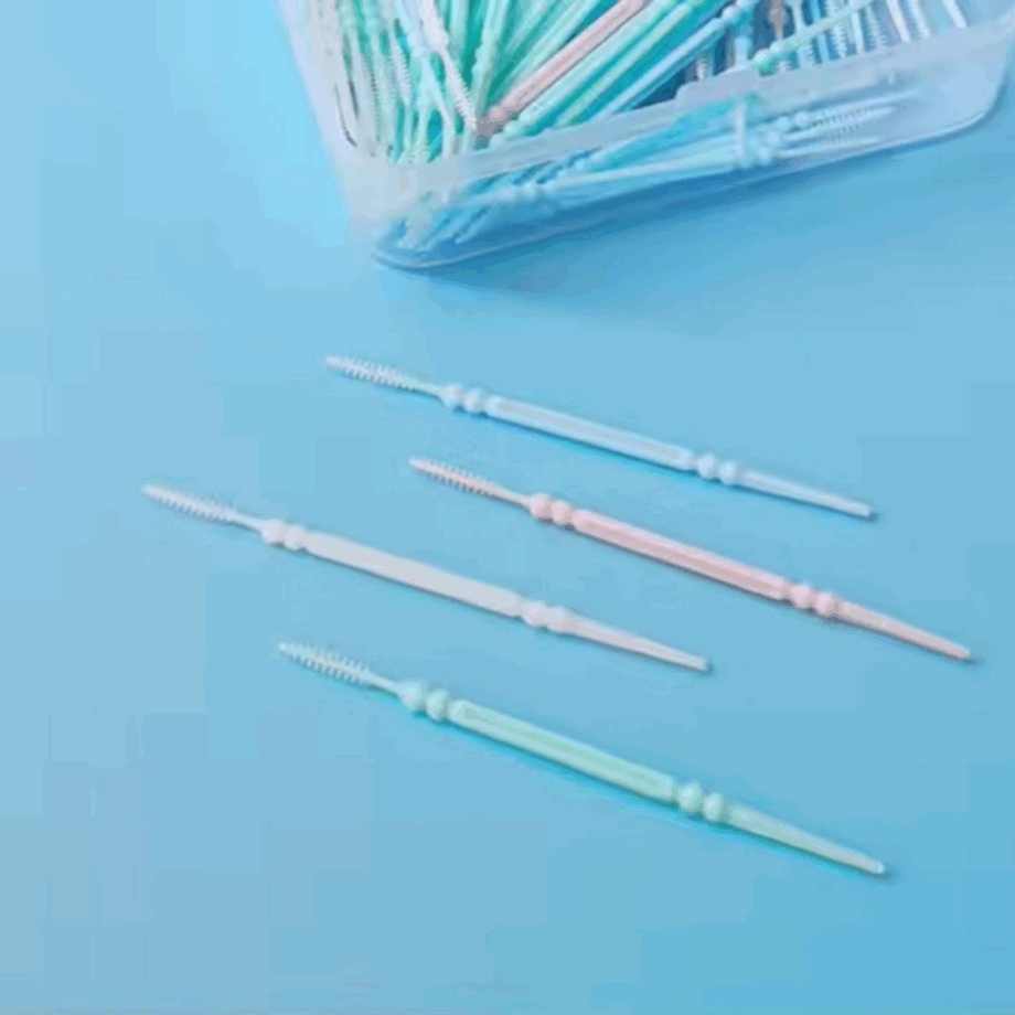 Межзубная щетка с силиконовой ручкой и щетиной DuPont