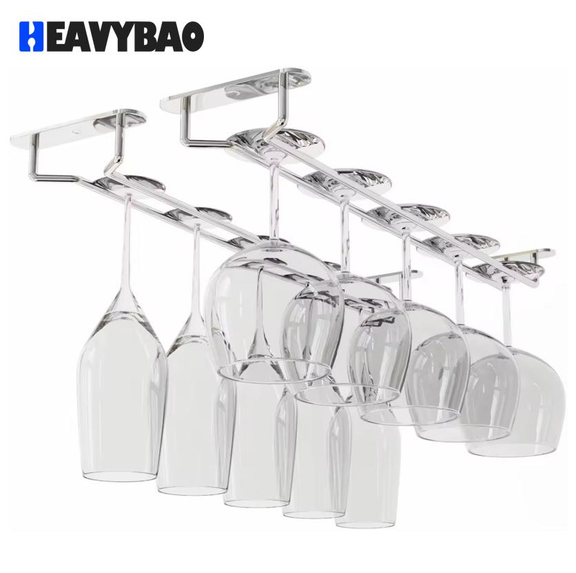 Heavybao Wine Glass Holder for Goblet Quality Cup Rack for Household Bars Restaurants Hotels