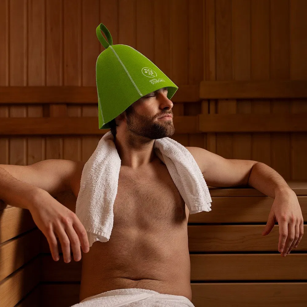 Wool Felt Sauna Hat and Sauna Seat Cover for Sale