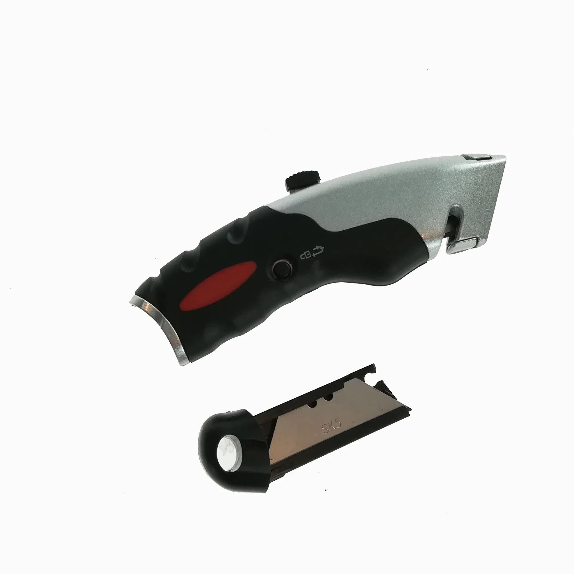 Electric Rubber Handle Folding Custom Utility Cutter Safety Retractable Knife