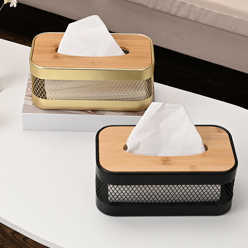 New Products Creative Metal Ornaments High-End Household Tissue Box