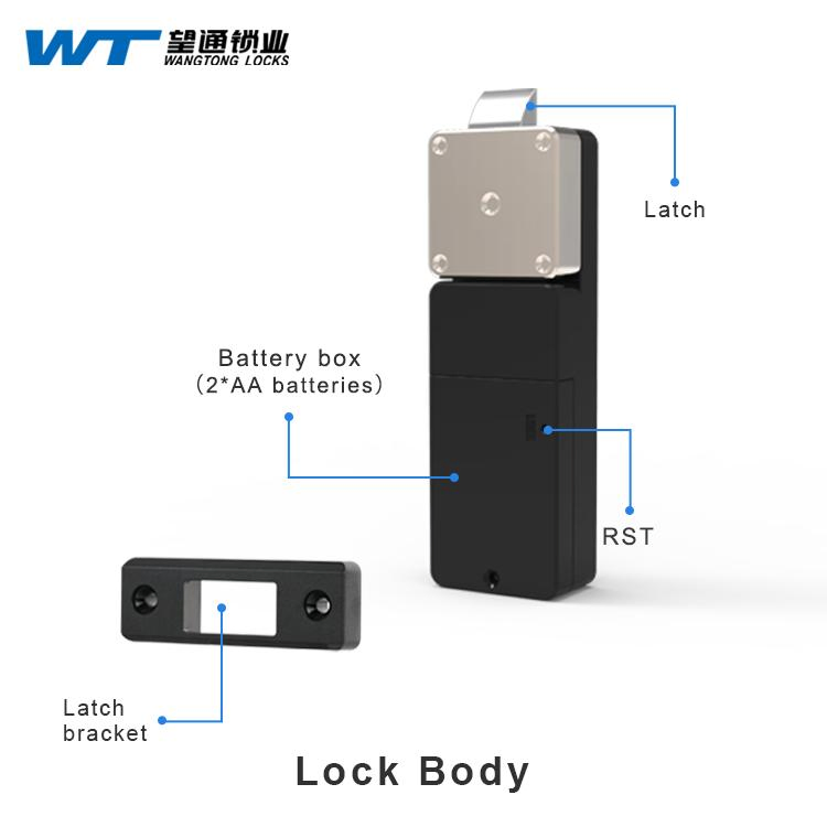 Wangtong Wt S-2020b-00IC Smart Furniture Handle Keyless Electric Drawer Lock